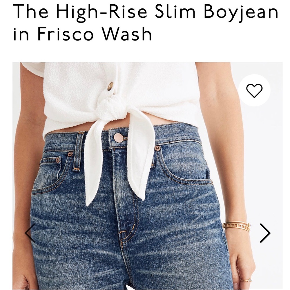 Madewell High-Rise Slim Boyfriend Jean